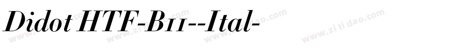 Didot HTF-B11--Ital字体转换
